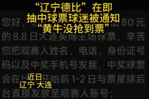 80元球票涨至100元！大连球迷中奖却遇黄牛抢票风波