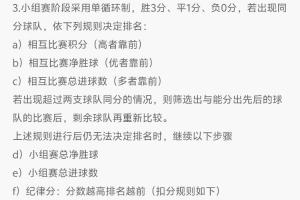 海地最后一轮5-0能否晋级？不能，规则调整为同分比较对战成绩