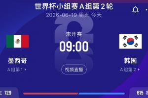 首支出线队伍今晨揭晓?捷克与南非战平,次轮墨西哥韩国胜者将决定第1名