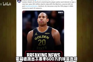 霍福德续约留队！三球加盟森林狼！