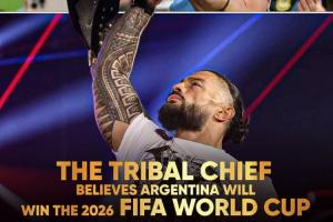 WWE“部落酋长”罗曼力挺梅西及阿根廷队，备战世界杯决赛