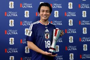 上田绮世表示：日本队追求冠军荣耀，梅西和C罗的进球给予我动力