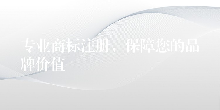 专业商标注册，保障您的品牌价值