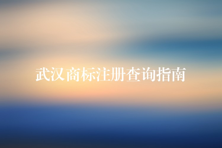 武汉商标注册查询指南