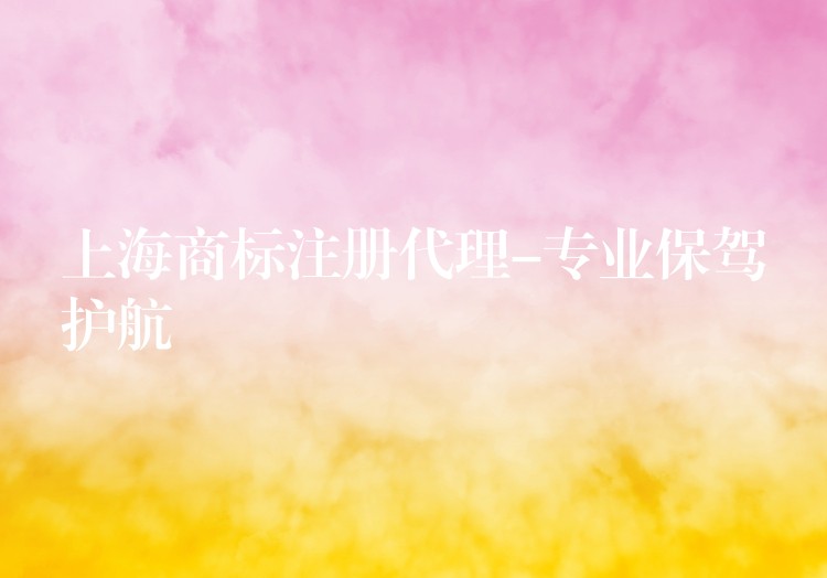 上海商标注册代理-专业保驾护航