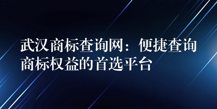 武汉商标查询网：便捷查询商标权益的首选平台