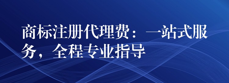 商标注册代理费：一站式服务，全程专业指导