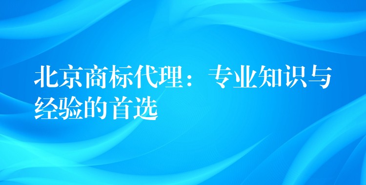 北京商标代理：专业知识与经验的首选