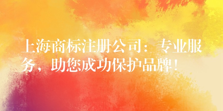 上海商标注册公司：专业服务，助您成功保护品牌！