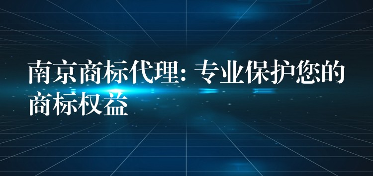 南京商标代理: 专业保护您的商标权益