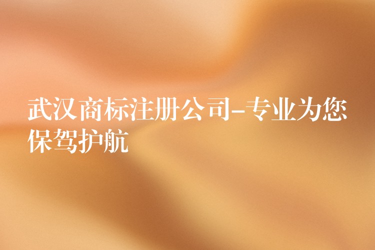 武汉商标注册公司-专业为您保驾护航