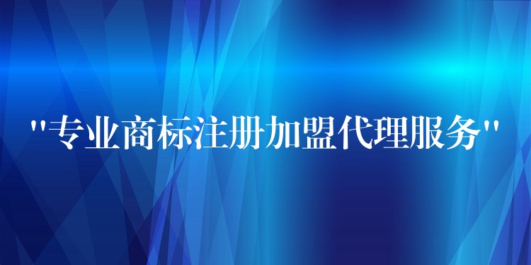 “专业商标注册加盟代理服务”